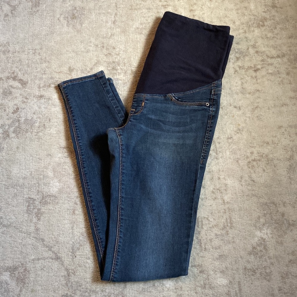 H&M MAMA maternity Super Skinny jeans- med-dark wash